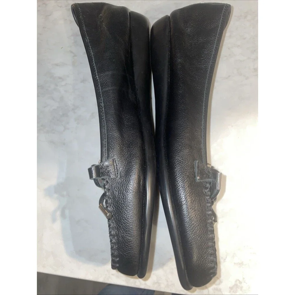 Comfort View Leather Size 12 Wide Royce Flats With Now Tie